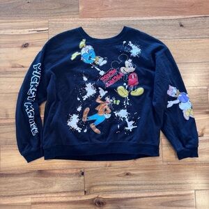 Disney Mickey Mouse Black Graphic Sweatshirt